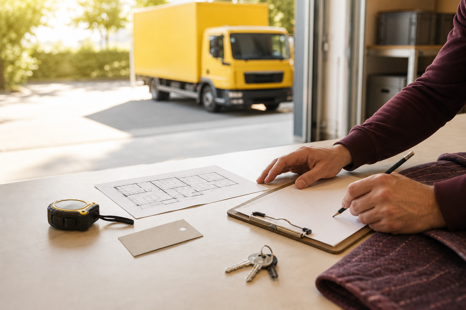 Moving plans, a floor plan and a clear allocation of tasks.